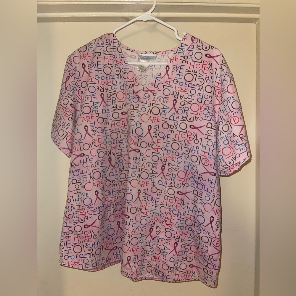 Scrub Top Breast Cancer Awareness